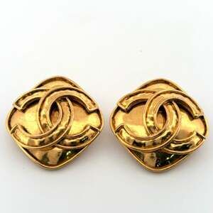 Chanel Cc Logo Clip-On Earrings Metal #247072C61B